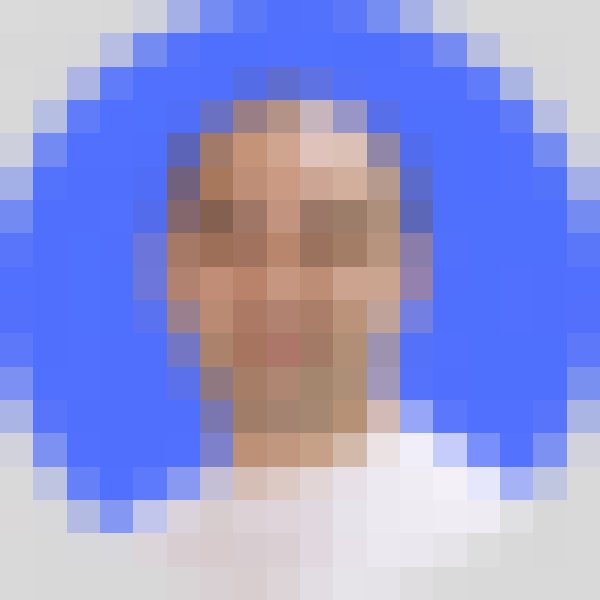 Portrait of Raouf Yousfi, pixelated